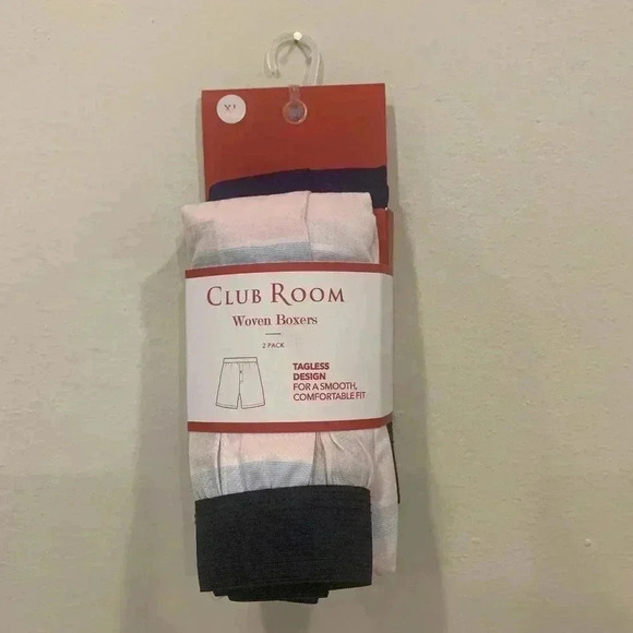 Mens Club Room Woven Boxers 2-Pack Various Sizes -B6 - Picture 2 of 3